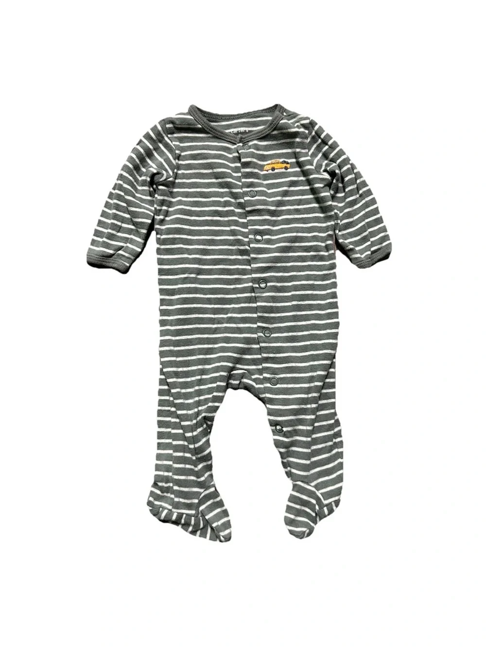 Baby Footie Pajamas Camouflage Stripes Animals Size 0-3 Months